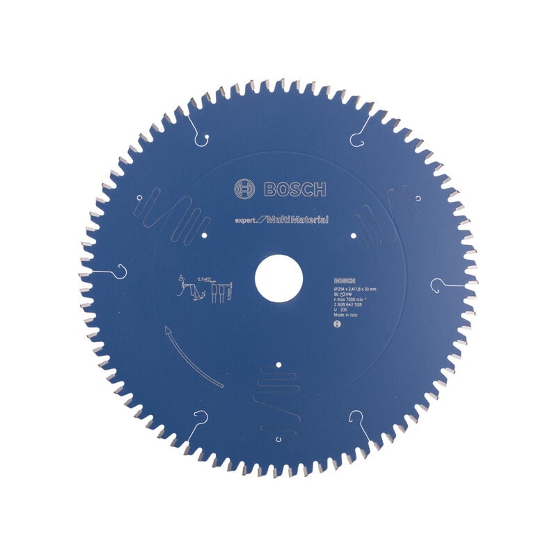 foto del prodotto lama circolare expert per multi material di bosch, 254 x 30 x 2,4 mm, 80