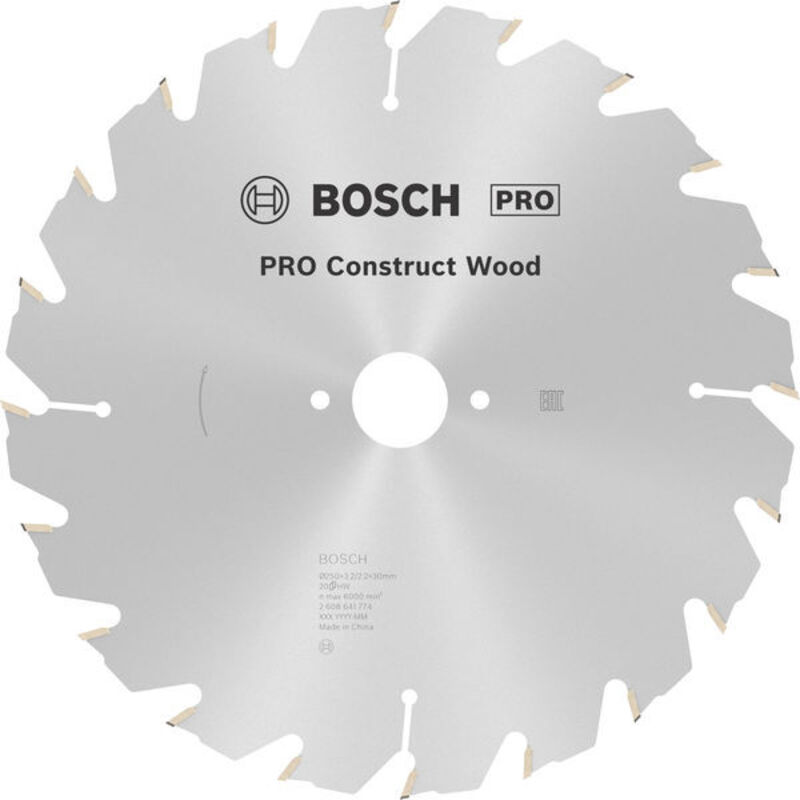 foto del prodotto lama circolare in legno pro construct, 250 x 3,2 x 30 mm
