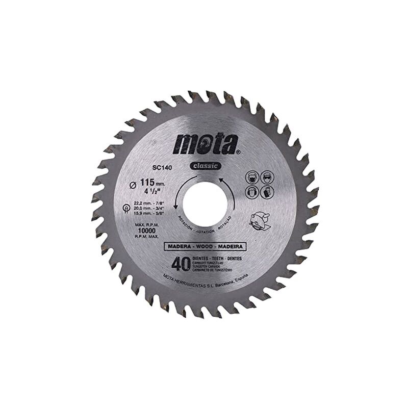 foto del prodotto lama circolare widia 115mm 40 denti clp18 sc140 p
