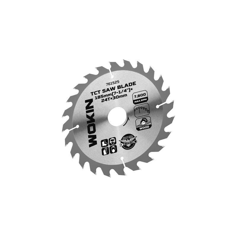 foto del prodotto lama circolare x alluminio 762565 wokin mm 185x30 denti 60 1 pezzo