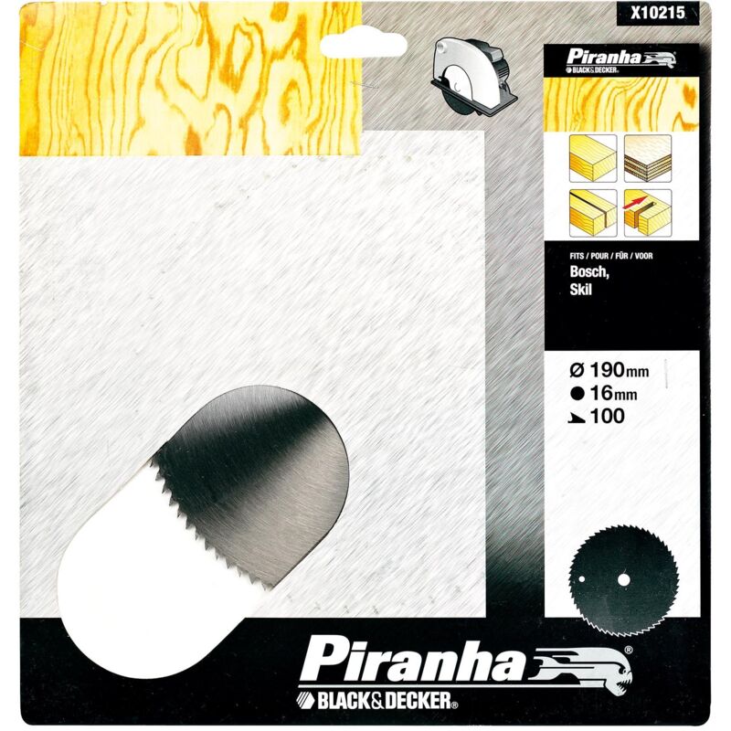 foto del prodotto lama cromata 190x16mm 100 denti stanley
