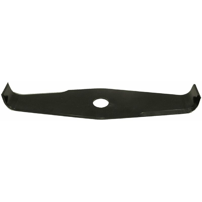 foto del prodotto lama curva a 2 denti in acciaio sks per taglio erba 255 mm