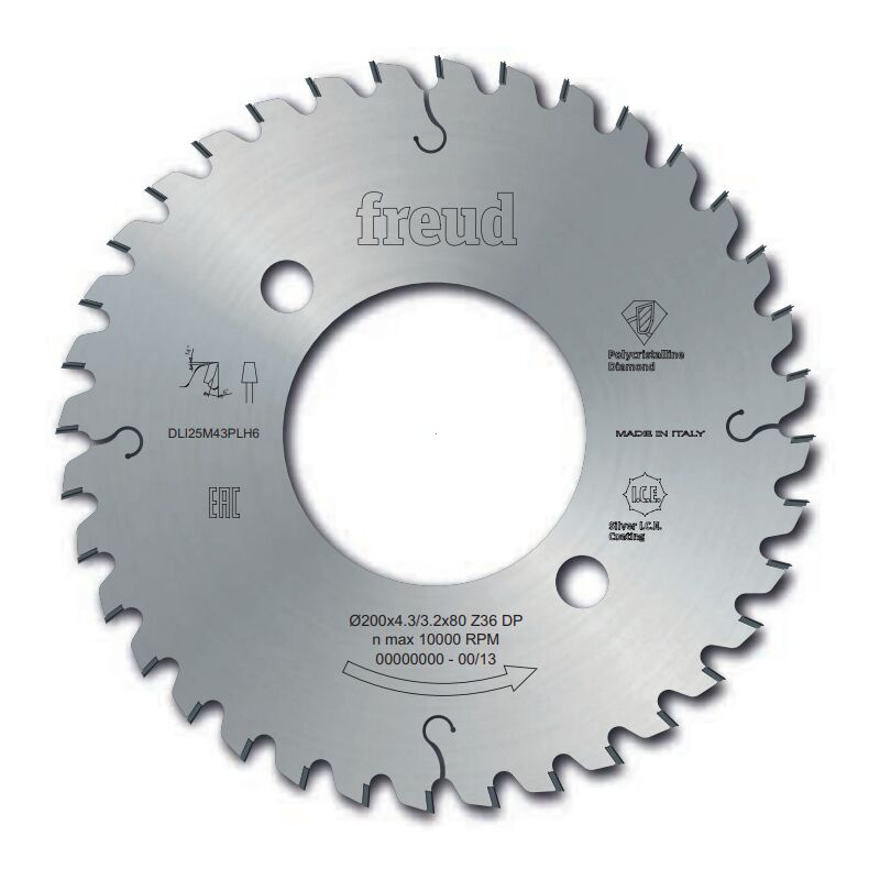 foto del prodotto lama da taglio standard freud 120 2,8 3,6 al50 z12 12 f03fs02512 li16m pf3