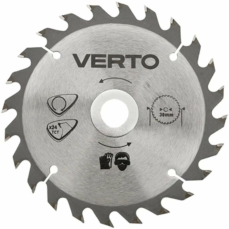 foto del prodotto lama di ricambio al carburo di silicio per sega circolare 185 x 30 mm - 185 x 30 mm - 24 denti