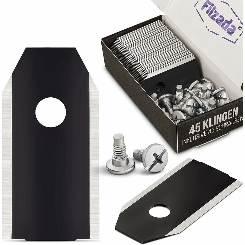 foto del prodotto lama di ricambio in carbonio ulisem 45x per tutti i tosaerba husqvarna automower gardena yardforce - lama per tosaerba robot husqvarna 305, 308, 310,