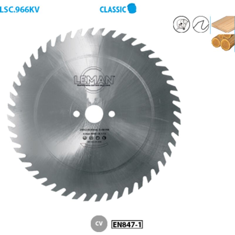 foto del prodotto lama di sega circolare in acciaio classic 550 diametro foro 30 spessore 4,1 2,5mm n denti 56