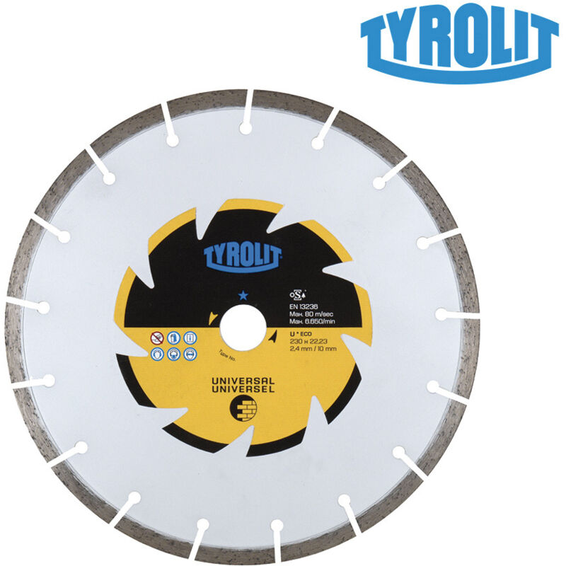 foto del prodotto lama diamantata c3 230x2,4x22,23 dcub2 tyrolit