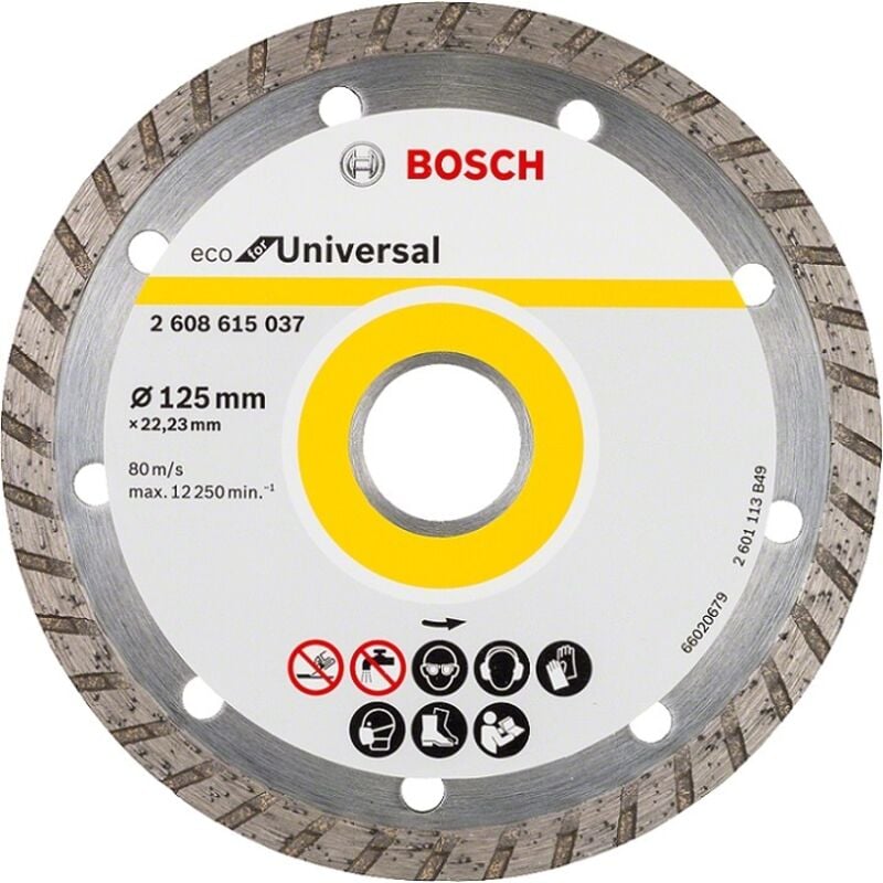 foto del prodotto lama diamantata eco turbo construction 125mm b 2608615037