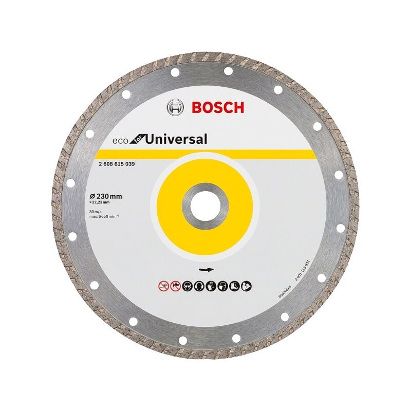 foto del prodotto lama diamantata eco turbo construction 230mm b 2608615039