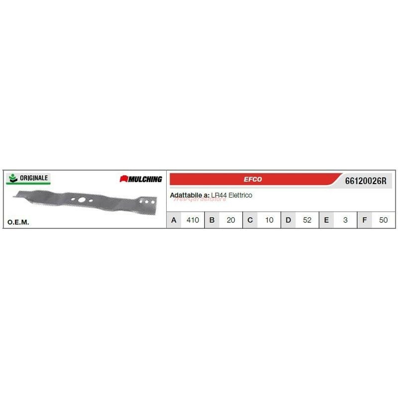 foto del prodotto lama efco tagliaerba rasaerba tosaerba lr44 elettrico 66120026r