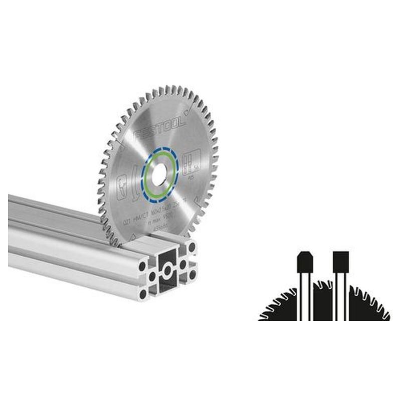 foto del prodotto lama hw 216x2,3x30 w60 aluminium plastics 491051 festool