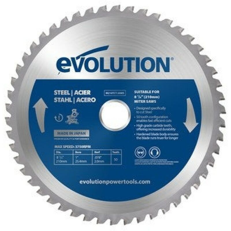 foto del prodotto lama in carburo per acciaio d.210mm evolution