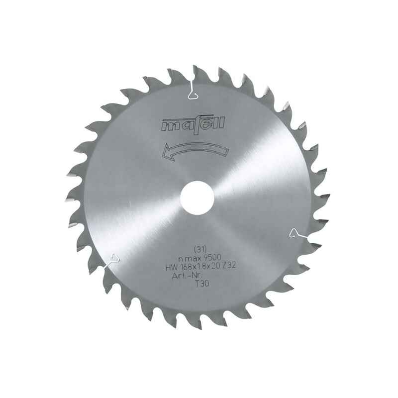 foto del prodotto lama in metallo duro mafell 16 denti alternati 168x1,2 1,8x20 mm 92476