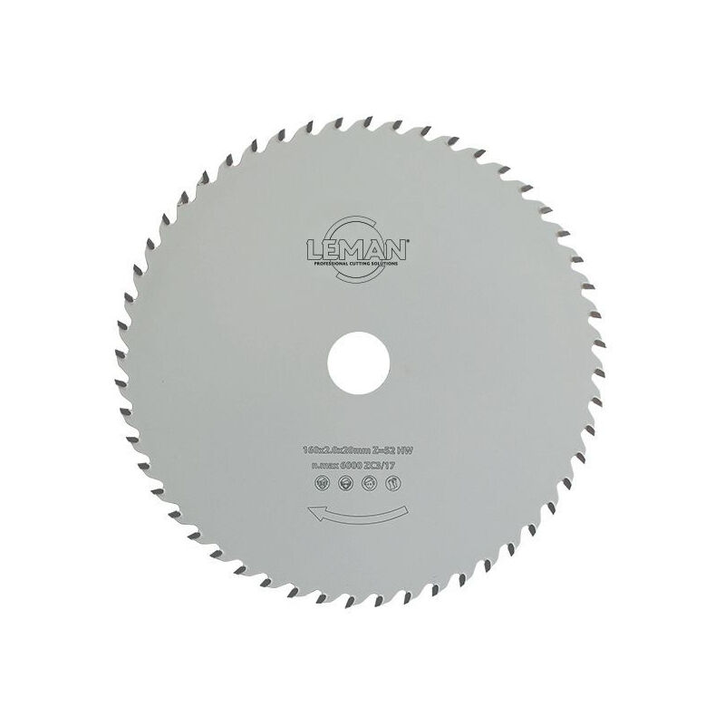 foto del prodotto lama in metallo duro multimateriale 160 x 2,0 1,4 x 20 52z leman 923.160.2052
