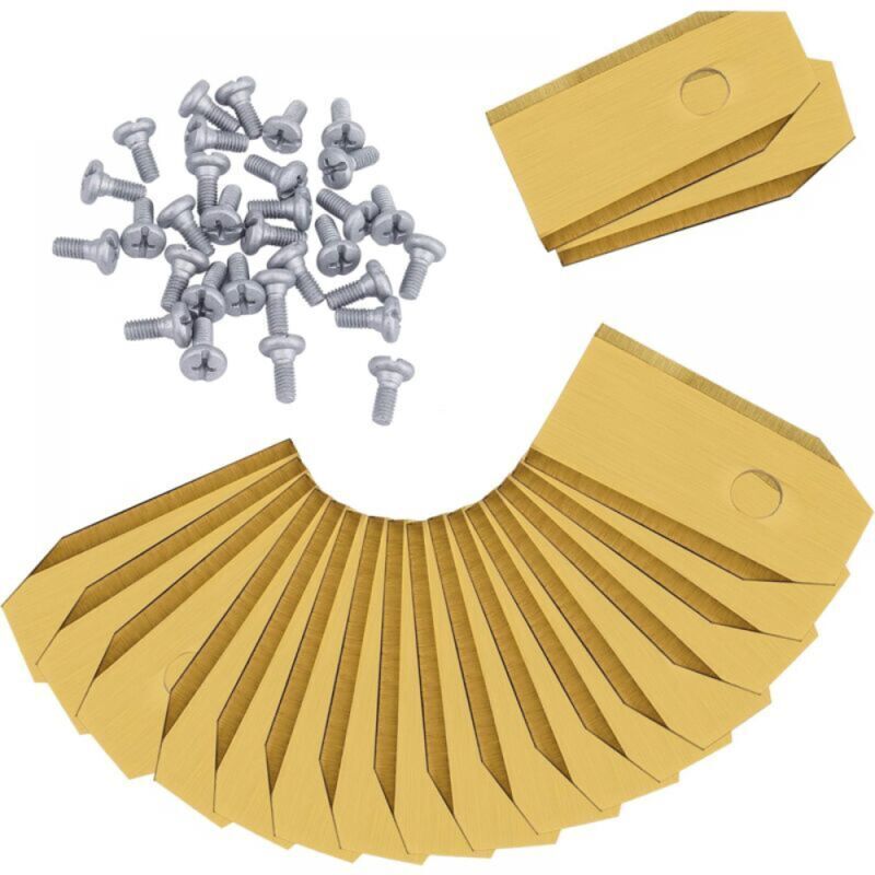 foto del prodotto lama in titanio 30 x lama di ricambio per robot per tutti i tosaerba da giardino husqvarna gardena yard force robust automower