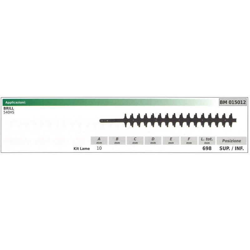 foto del prodotto lama inferiore superiore brill tagliasiepe 540hs 015012