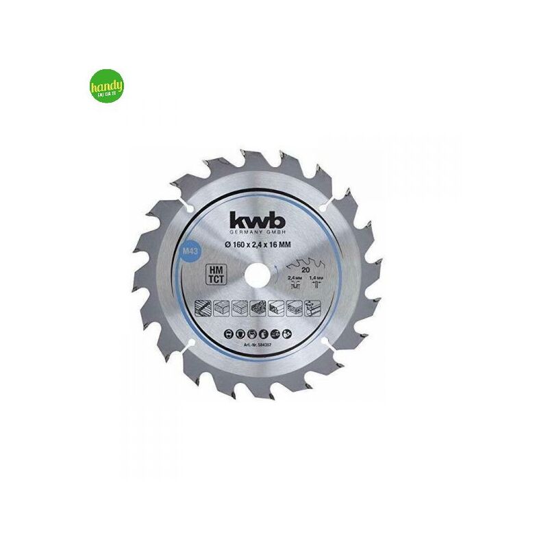 foto del prodotto lama legno einhell 16cm 20 denti