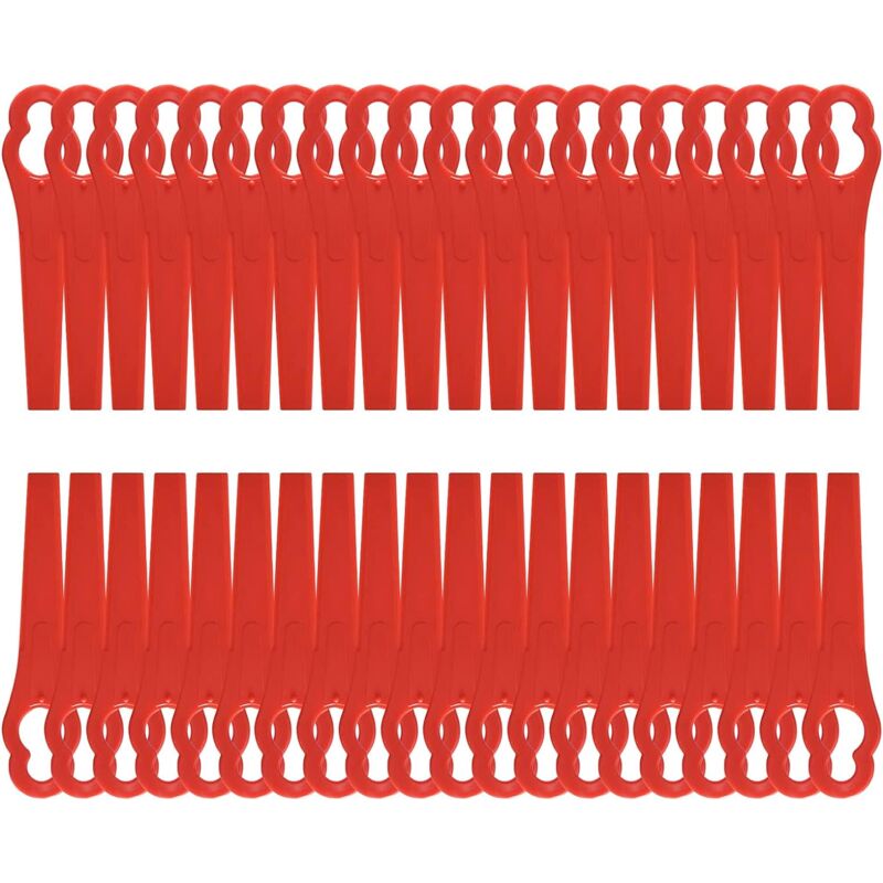 foto del prodotto lama per bordatrice lame di ricambio in plastica da 8,3 cm per tagliaerba per tagliabordi da giardino e prato 120 pezzi 