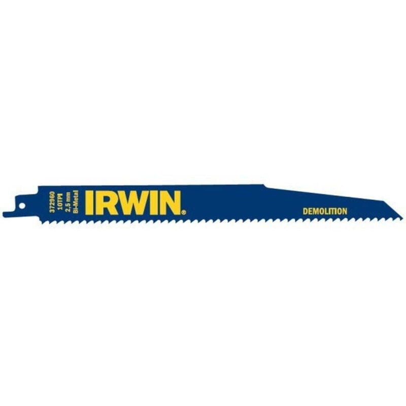 foto del prodotto lama per sega alternativa irwin 225 mm 6 tpi per lavori di demolizione 5 pezzi 