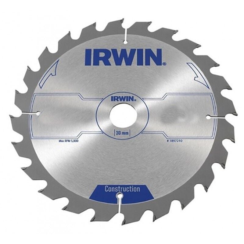 foto del prodotto lama per sega circolare 250mm 24t tavolo garanzia irwin