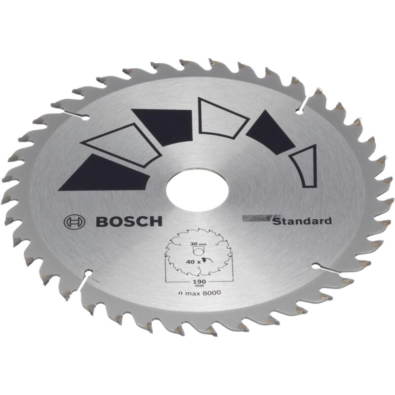 foto del prodotto lama per sega circolare basic 190x1,2x30 24 mm - bosch