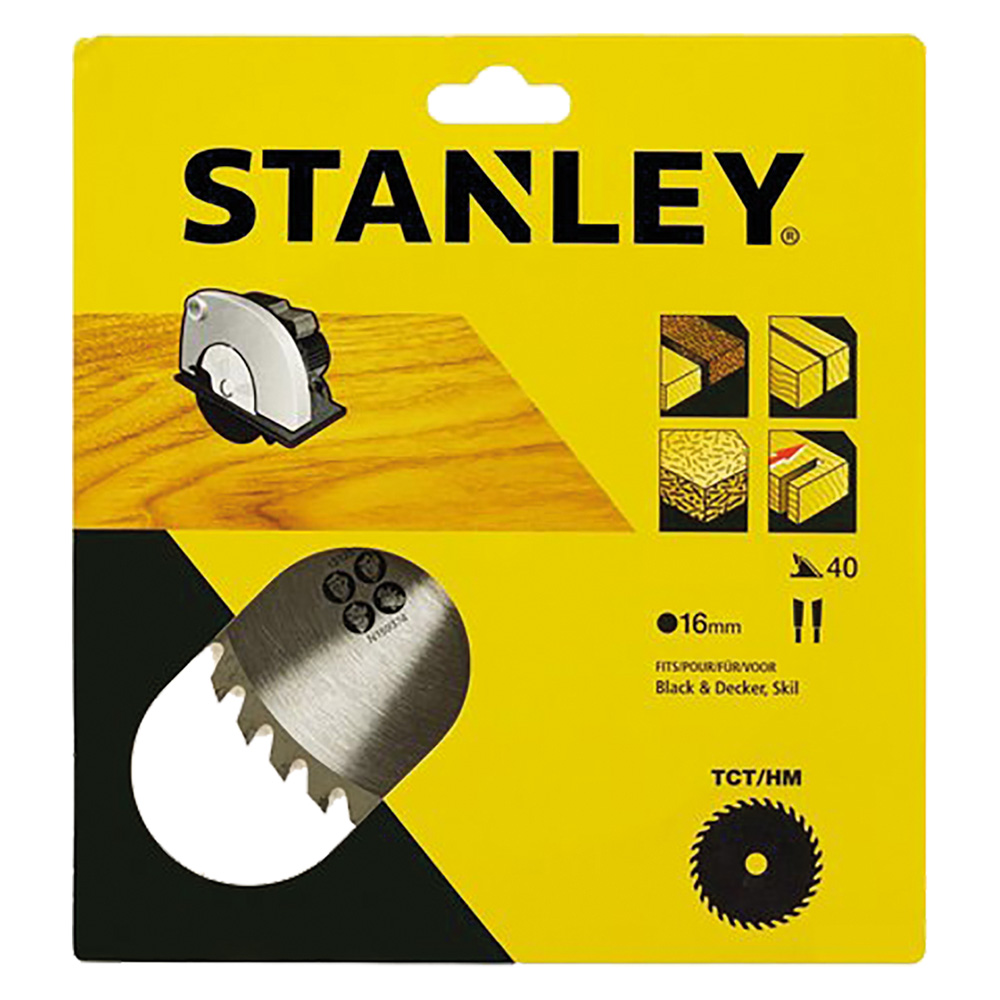 foto del prodotto lama per sega circolare denti medi diam. 190 mm foro 16 mm stanley