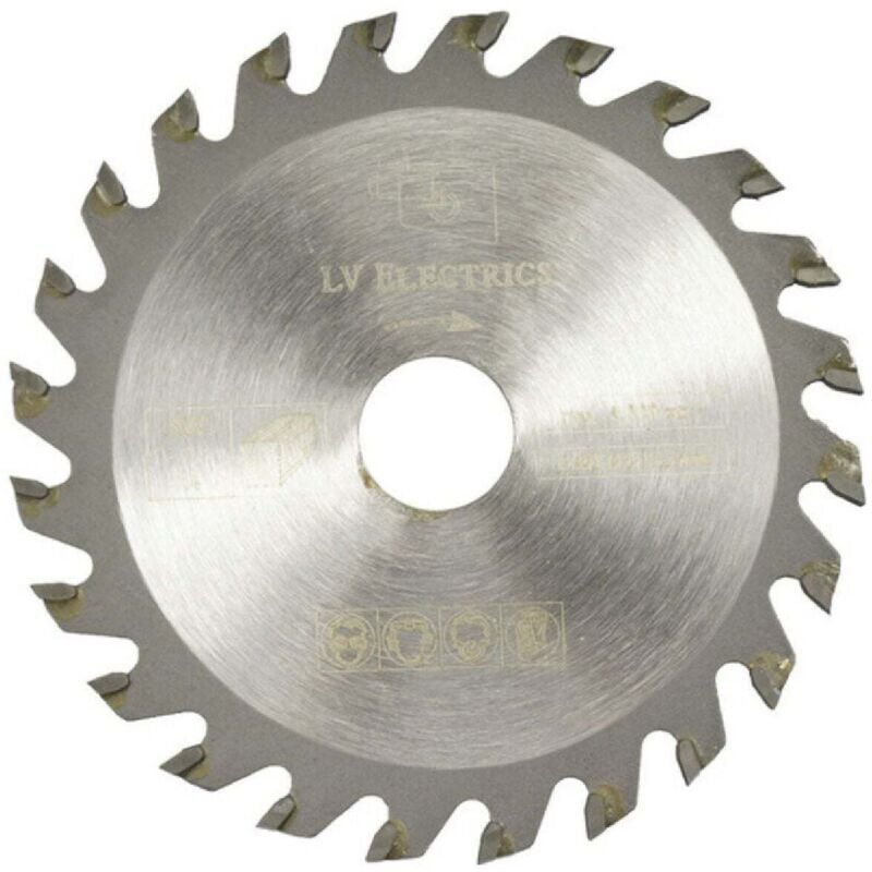 foto del prodotto lama per sega circolare in acciaio al carbonio per il taglio di legno - 125 mm - denti 80