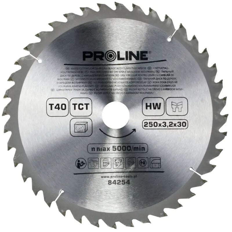 foto del prodotto lama per sega circolare per legno proline 21024t30 20 16mm