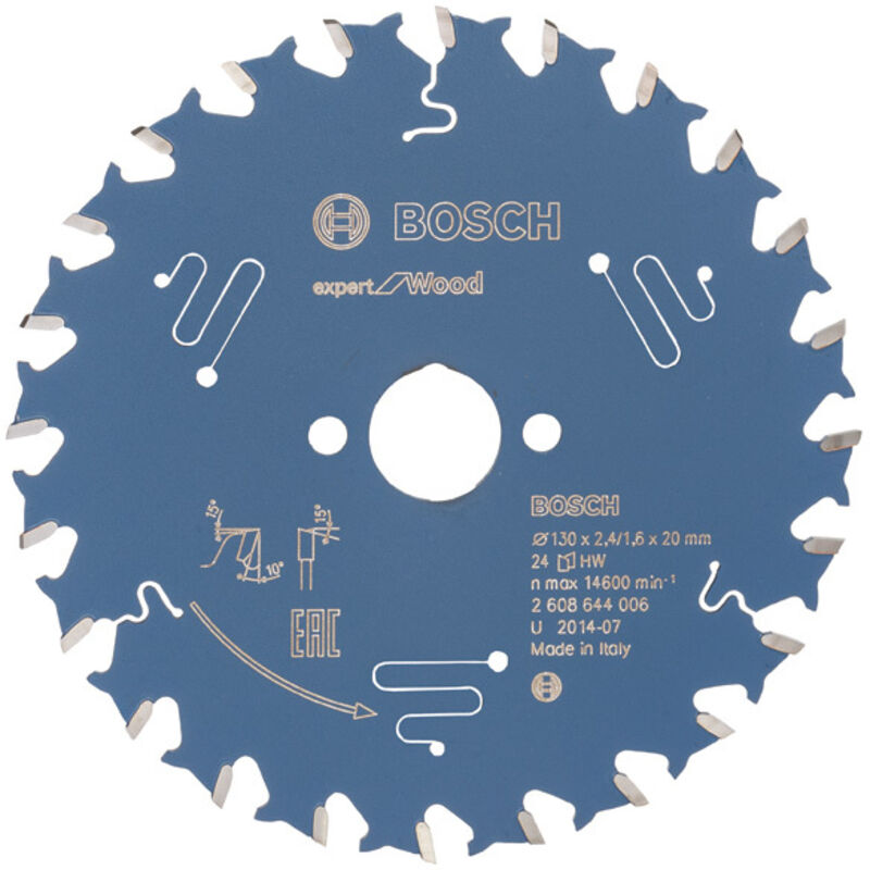 foto del prodotto lama per sega circulaire.expert w 130x2,4x20mm z24 w bosch