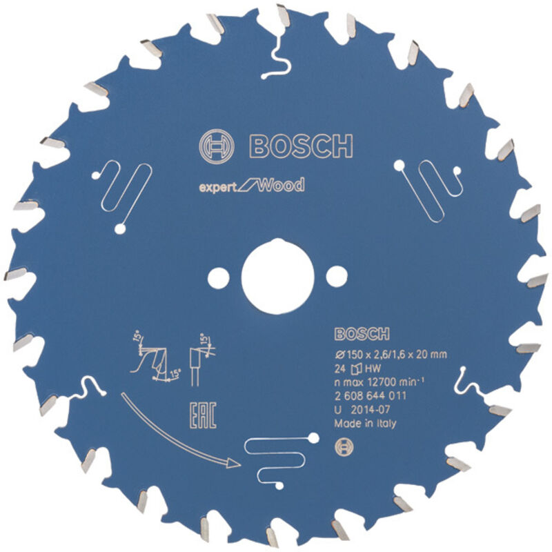 foto del prodotto lama per sega circulaire.expert w 150x2,6x20mm z24 w bosch