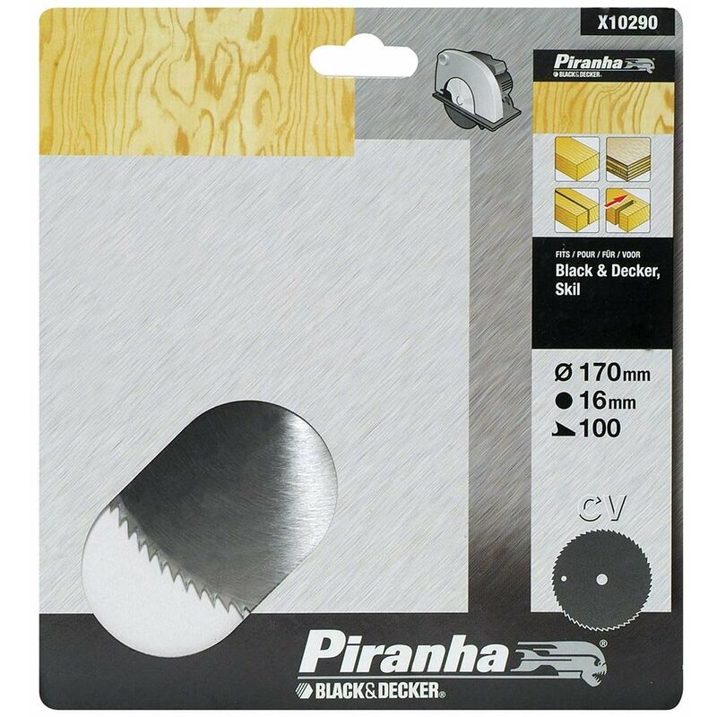 foto del prodotto lama per seghe circolari - mm.170 foro 16 denti 100 sta10290