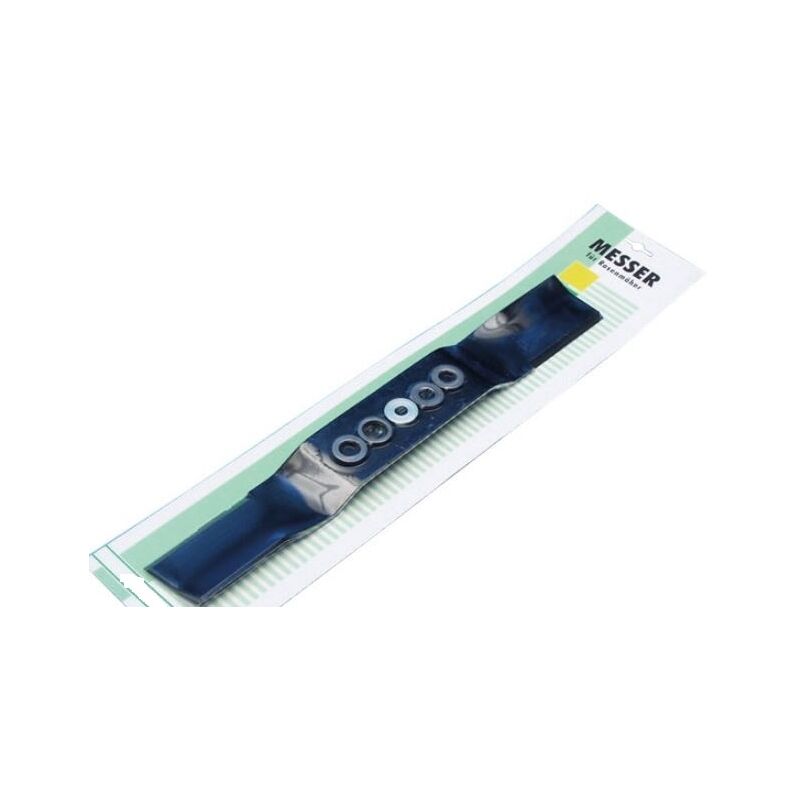foto del prodotto lama senso orario tagliaerba universale lunghezza 530mm 53cm foro centrale 25mm