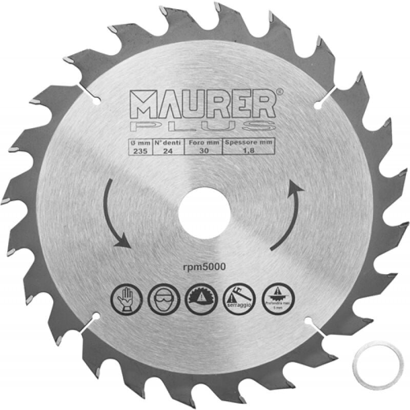 foto del prodotto lama widia legno 235mm maurer plus z24f30 25
