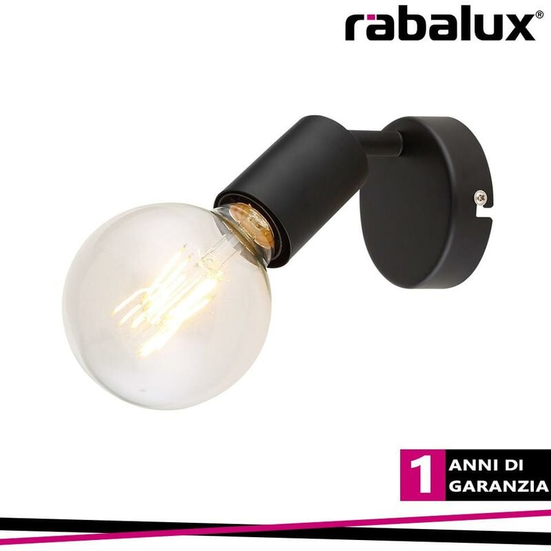 foto del prodotto lamar, metal spot , e27 1xmax 40w, matt black