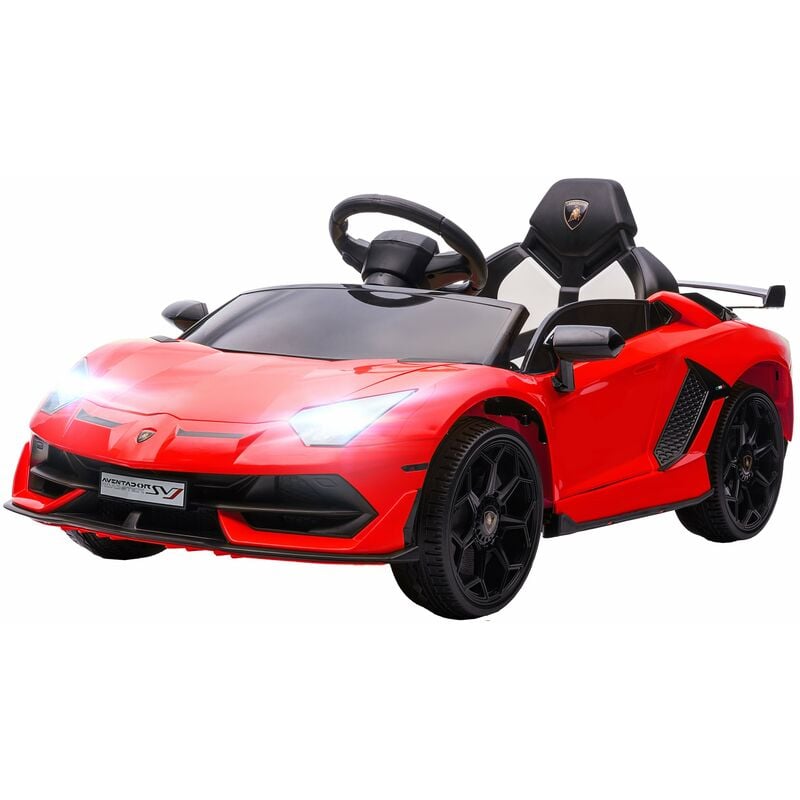 foto del prodotto lamborghini macchina elettrica per bambini 12v con licenza aventador svj roadster rosso