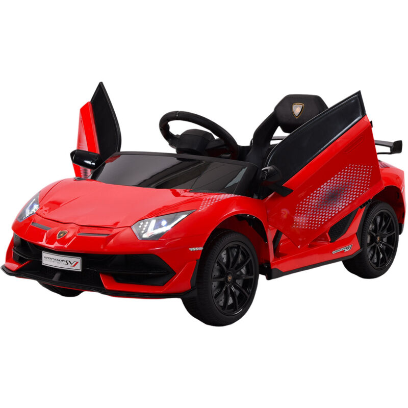 foto del prodotto lamborghini macchina elettrica per bambini 12v con licenza aventador svj small rossa