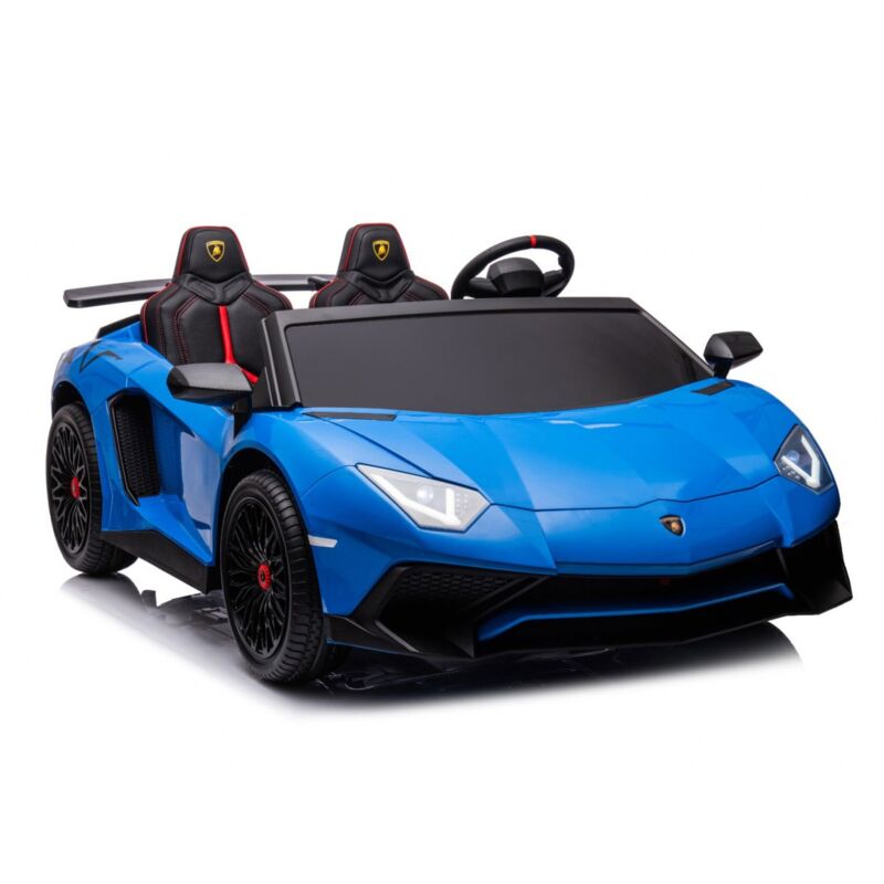 foto del prodotto lamborghini macchina elettrica per bambini blu aventador svj big full