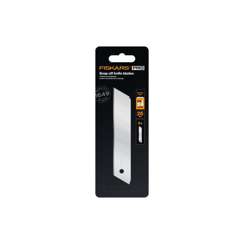 foto del prodotto lame da taglio fiskars carbonmax 25 mm 5 pz.