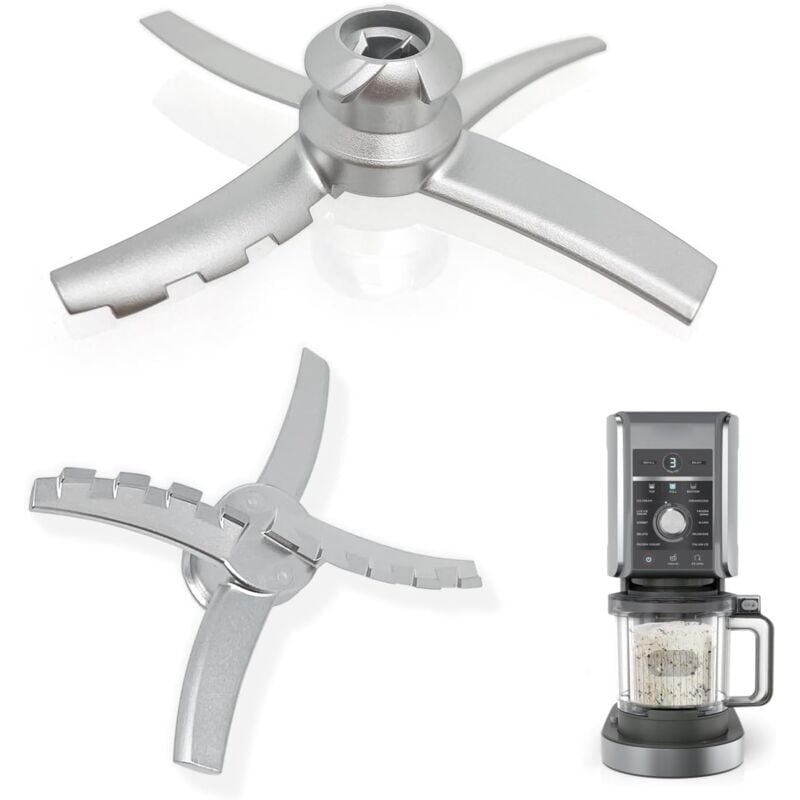 foto del prodotto lame de rechange en acier inoxydable compatible avec les machines à glace de luxe ninja creami nc500 nc501, pièces de m lange pour accessoires ninja