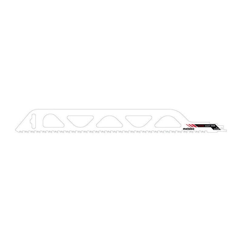 foto del prodotto lame de scie sabre expert brique l.455mm paisseur 1,5mm hm pas de dent 12,7mm 2tpi metabo