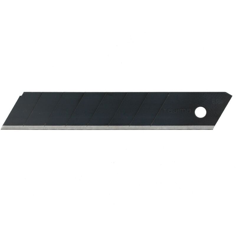 foto del prodotto lame di ricambio tajima per taglierina larghezza 18 mm, 50 pezzi in una scatola, lama nera, adatta per cartone, pelle, pellicola, cartongesso, lame