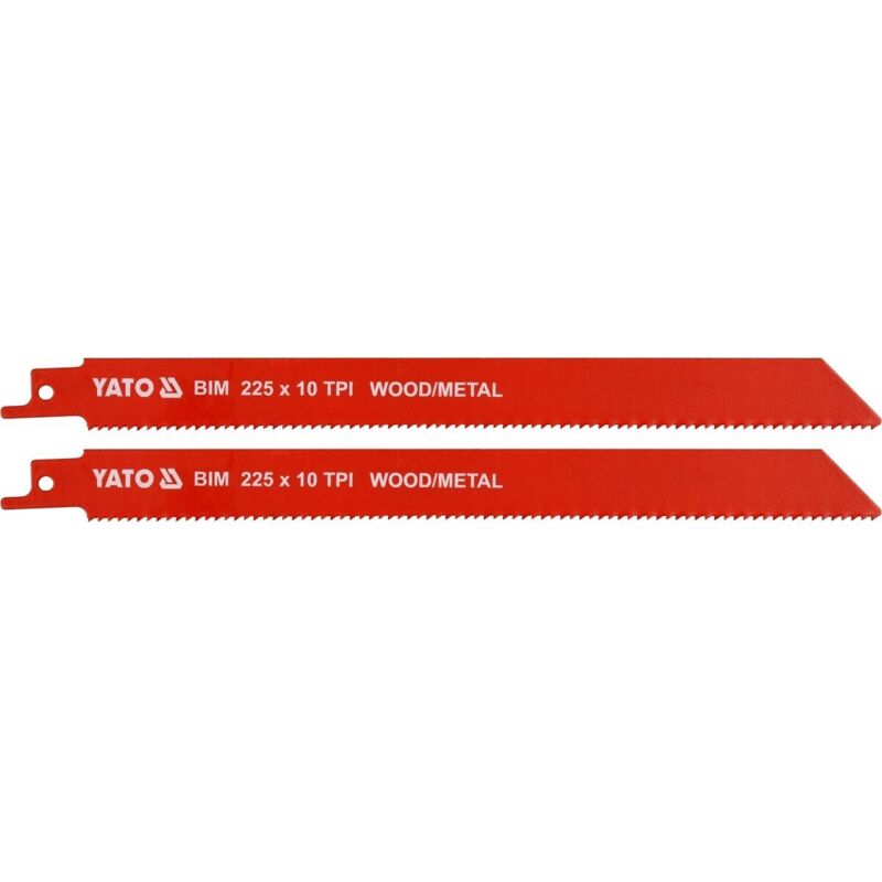 foto del prodotto lame per sega bim 225mm 10tpi 2pz yt 33933 yato