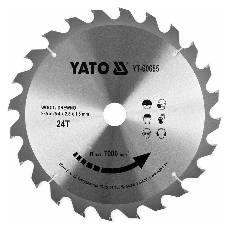 foto del prodotto lame per seghe circolari per legno yato 24 denti, professionali lame per seghe circolari, lame per seghe circolari per il taglio del legno lame per