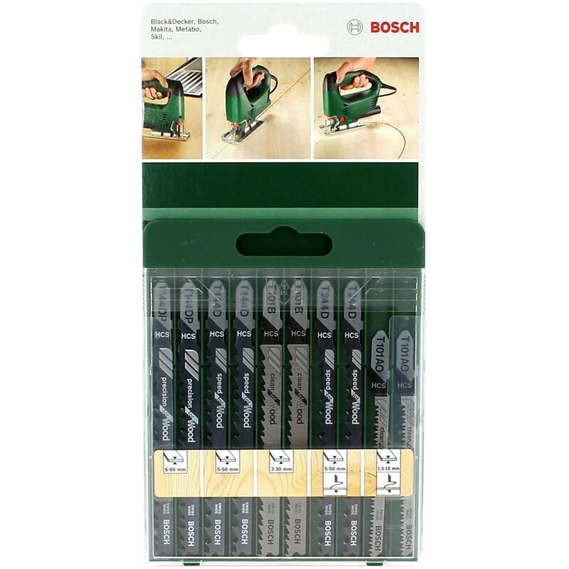 foto del prodotto lame per seghetto alternativo t legno set di 10 per seghetto alternativo bosch