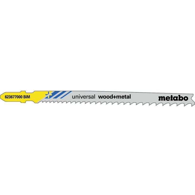 foto del prodotto lame per seghetto universali legno metallo nutz l106mm con dentatura progressiva bim a geometria rovesciata