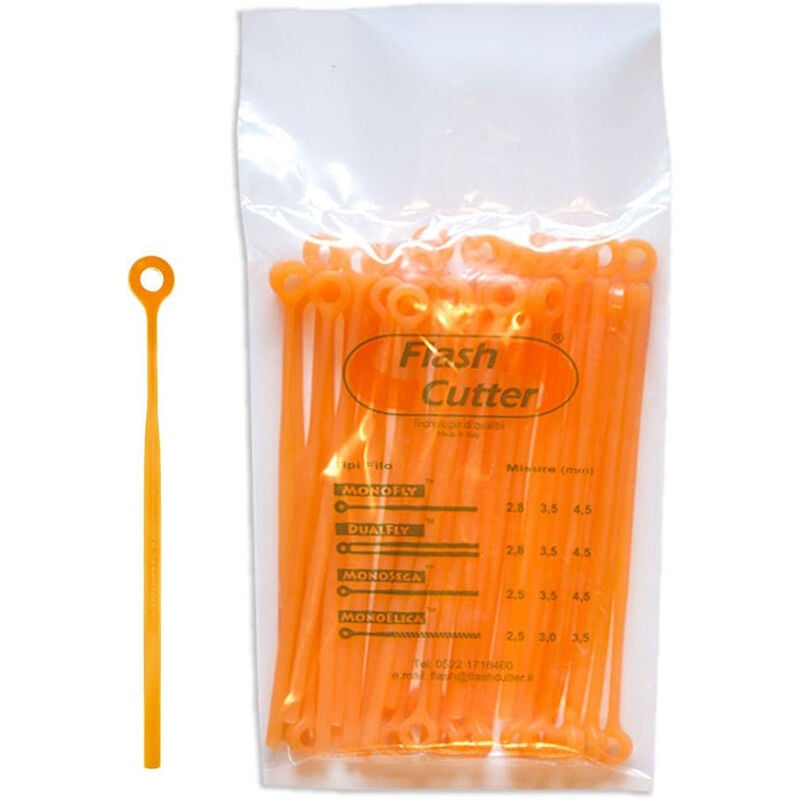 foto del prodotto lamelle monofly 4,5mm 40pz x testina qfc10 ricambio decespugliatore flash cutter