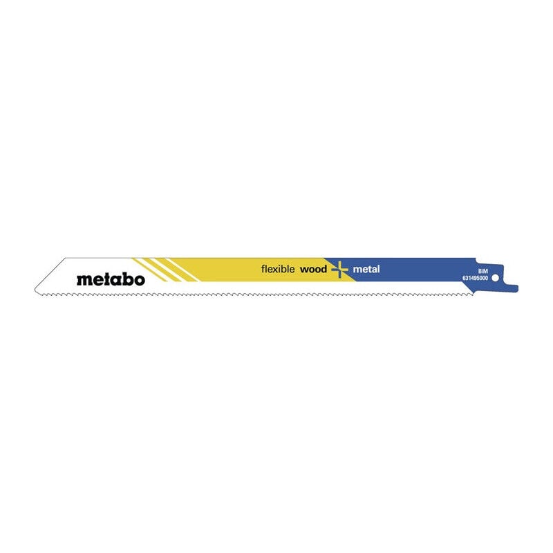 foto del prodotto lames de scie alternative flexibles l.150mm paisseur 0.9mm pas de dent 1.8 2.6mm bim tallique 25pcs