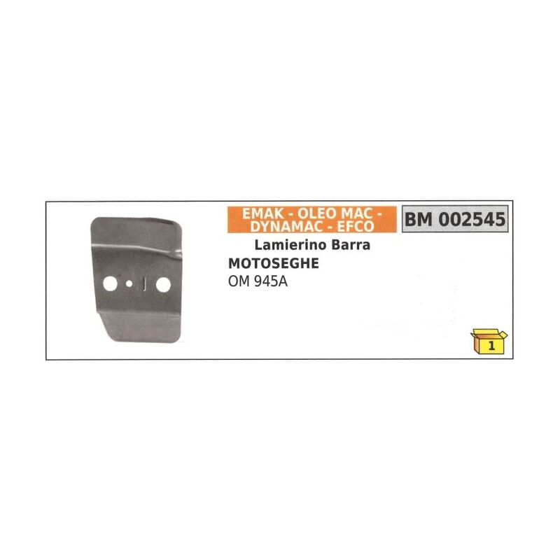 foto del prodotto lamierino barra lato catena emak per motosega om 945a 002545