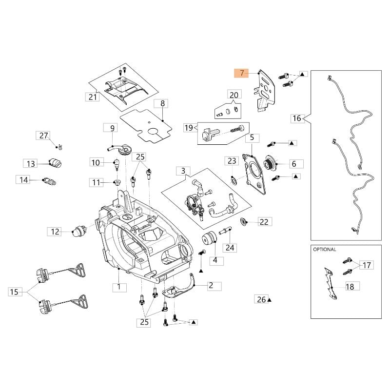 foto del prodotto lamierino barra lato catena originale oleomac motosega modelli gsth240 50350140r