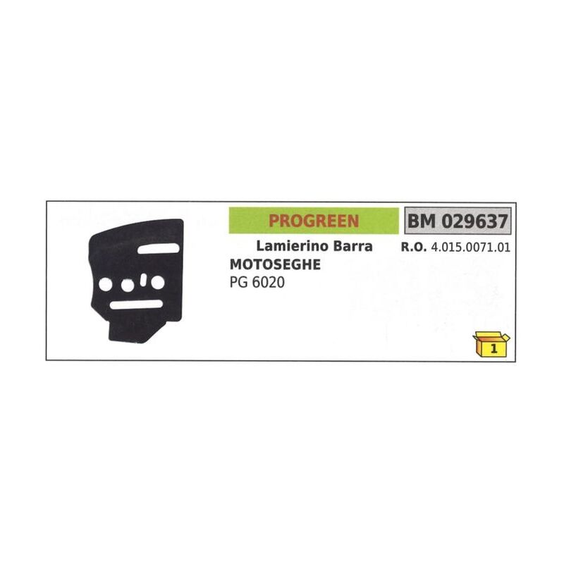 foto del prodotto lamierino barra lato catena progreen per motosega pg 6020 029637